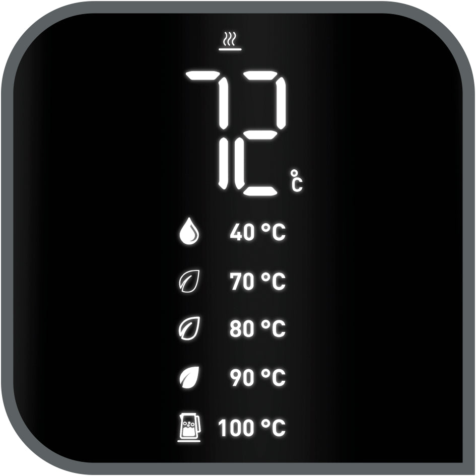 Kettle TEFAL DIgital KO851830 1.7l 1800W black Dominant color black