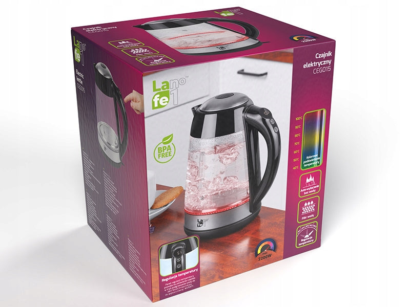 Kettle with temperature control LAFE CEG015 1,7l Model CEG015