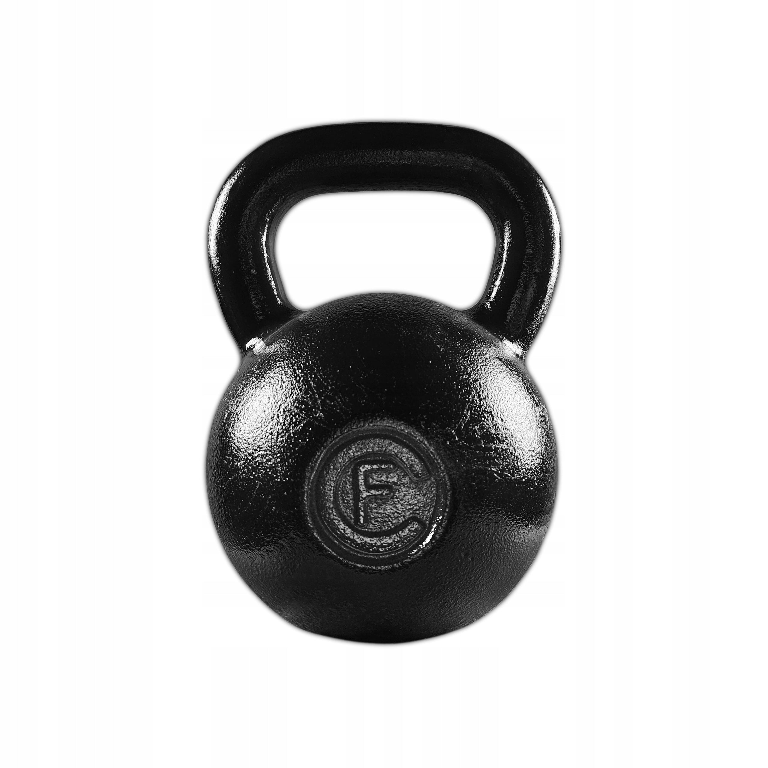 Kettlebell 28 kg cast iron – Polish manufacturer| Cast Fitness | Home gym Color black