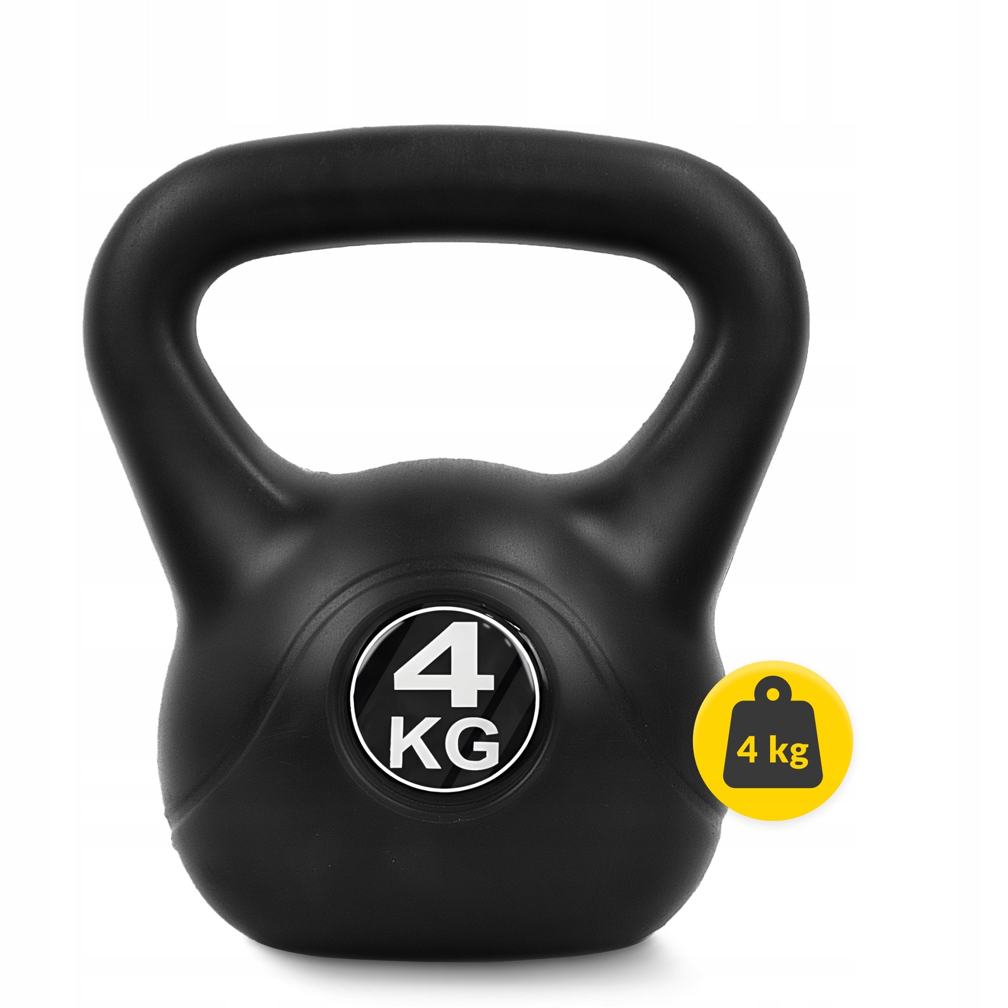 Kettlebell Exercise Weight Kettle Weight Dumbbell Ball 4 KG Model Obciążenie do ćwiczeń kettlebell 4FIZJO 4 kg