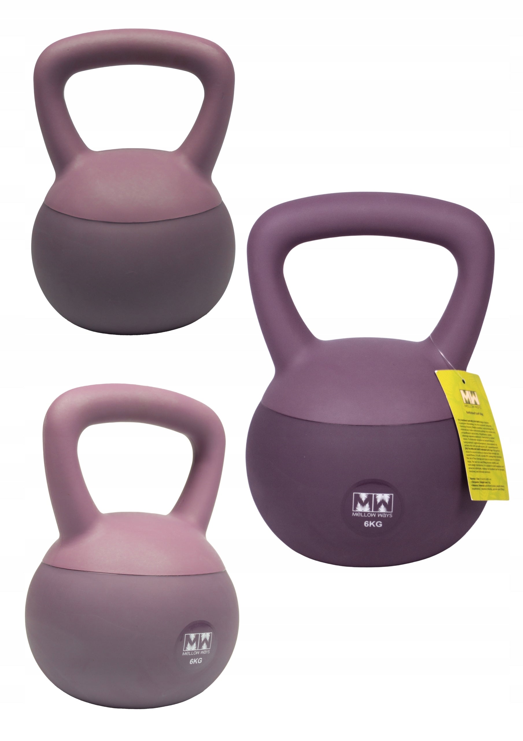 Kettlebell Soft Home Gym Hantel for Exercise 6kg Mellow Ways