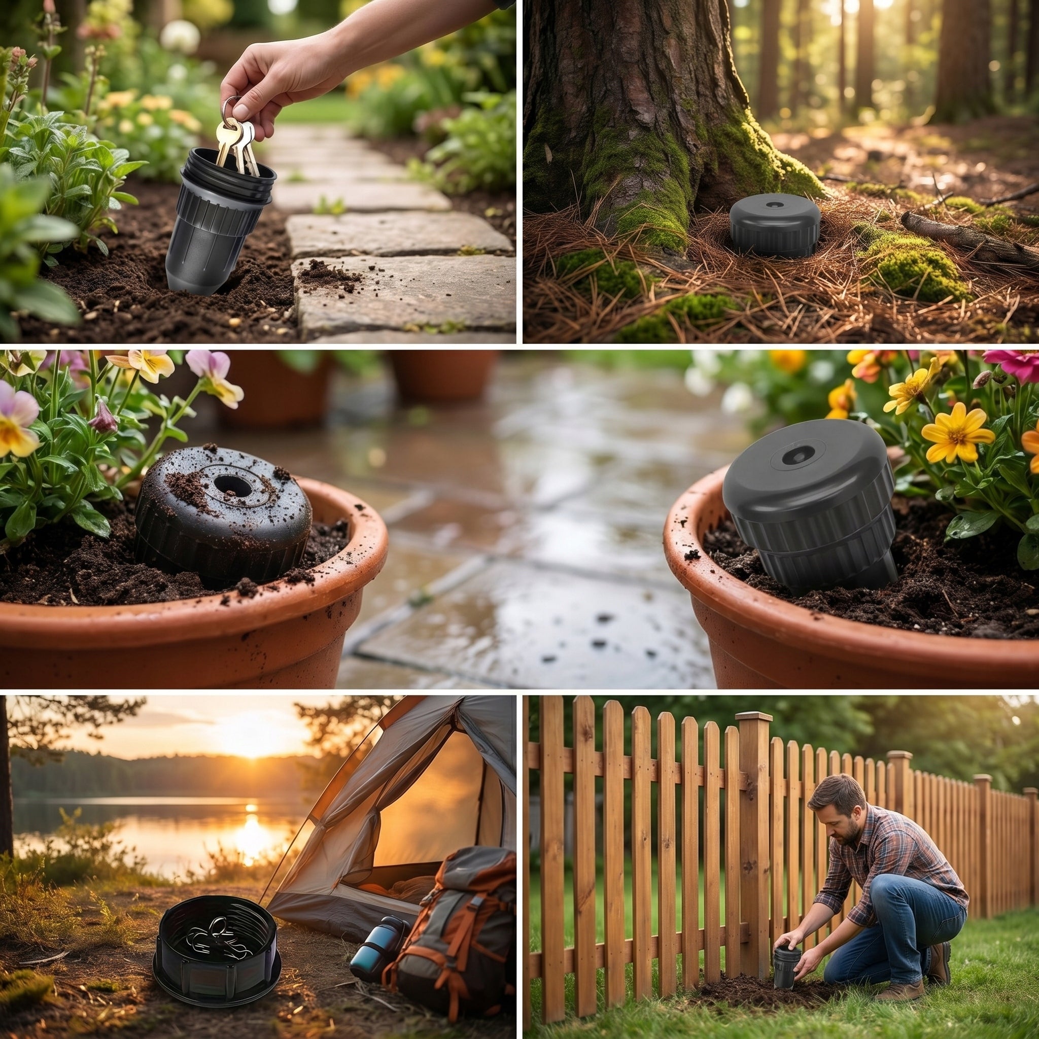 Key Box WATERPROOF Dummy Sprinkler Garden STORAGE Money Packaging status original