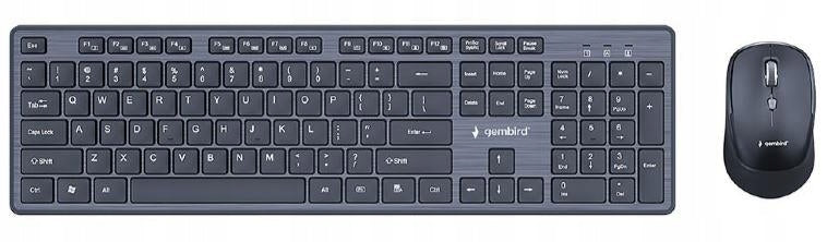 Keyboard + Hybrid Wireless Mouse Gembird KBS-WCH-04-RU