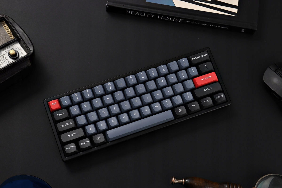 Keyboard KEYCHRON K12P-H3 Wireless K Pro Brown RGB Black-blue Interface Bluetooth