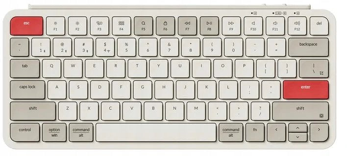 Keyboard Keychron Keyboard Keychron B1 Pro Low Profile Retro Red