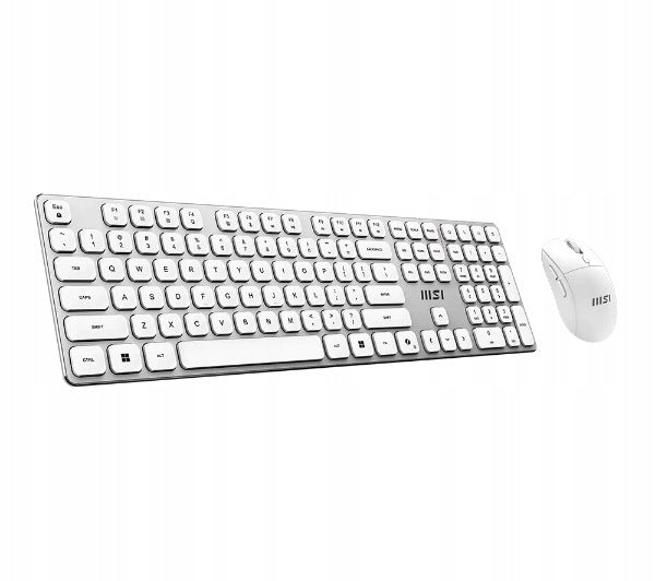 Keyboard + Mouse Set MSI Forge K120 Wireless Combo White Mouse interface USB (Radio 2.4 GHz)