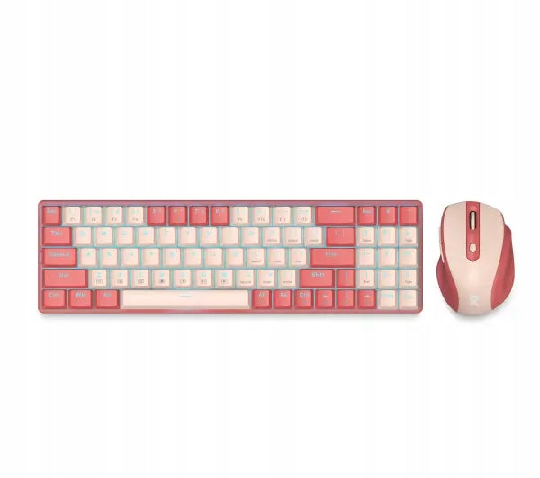 Keyboard + Mouse Set Redragon BS 8772 CB White and red