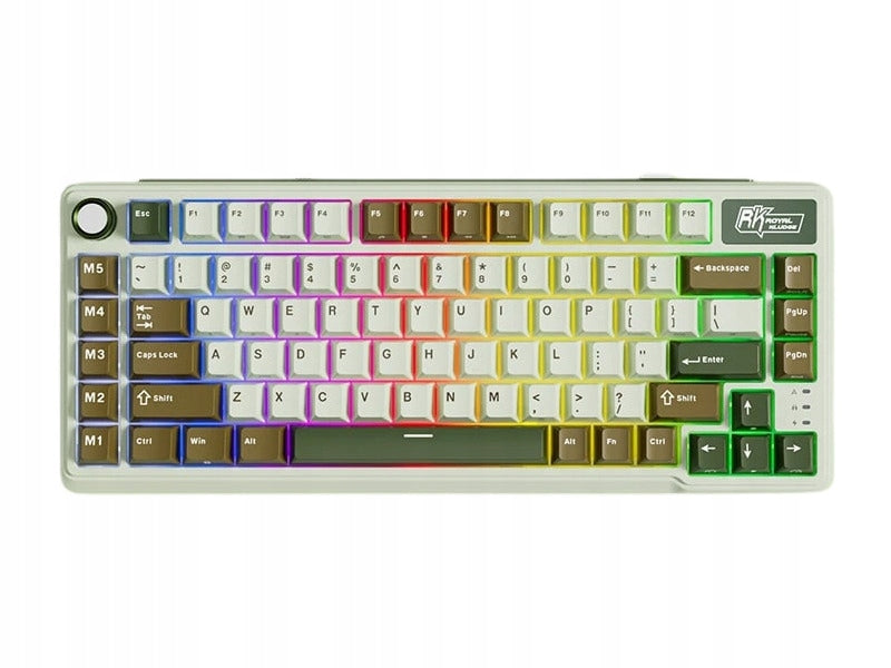 Keyboard ROYAL KLUDGE L75 Palm Green Beige Switch