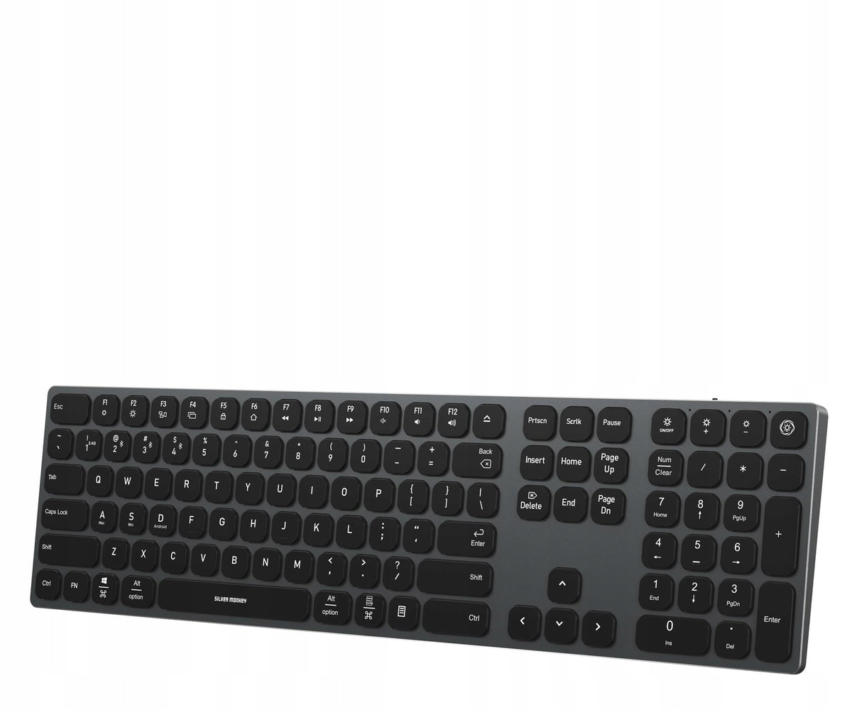 Keyboard Silver Monkey Alu Keys Premium Backlight Black SMA256 Packaging status original
