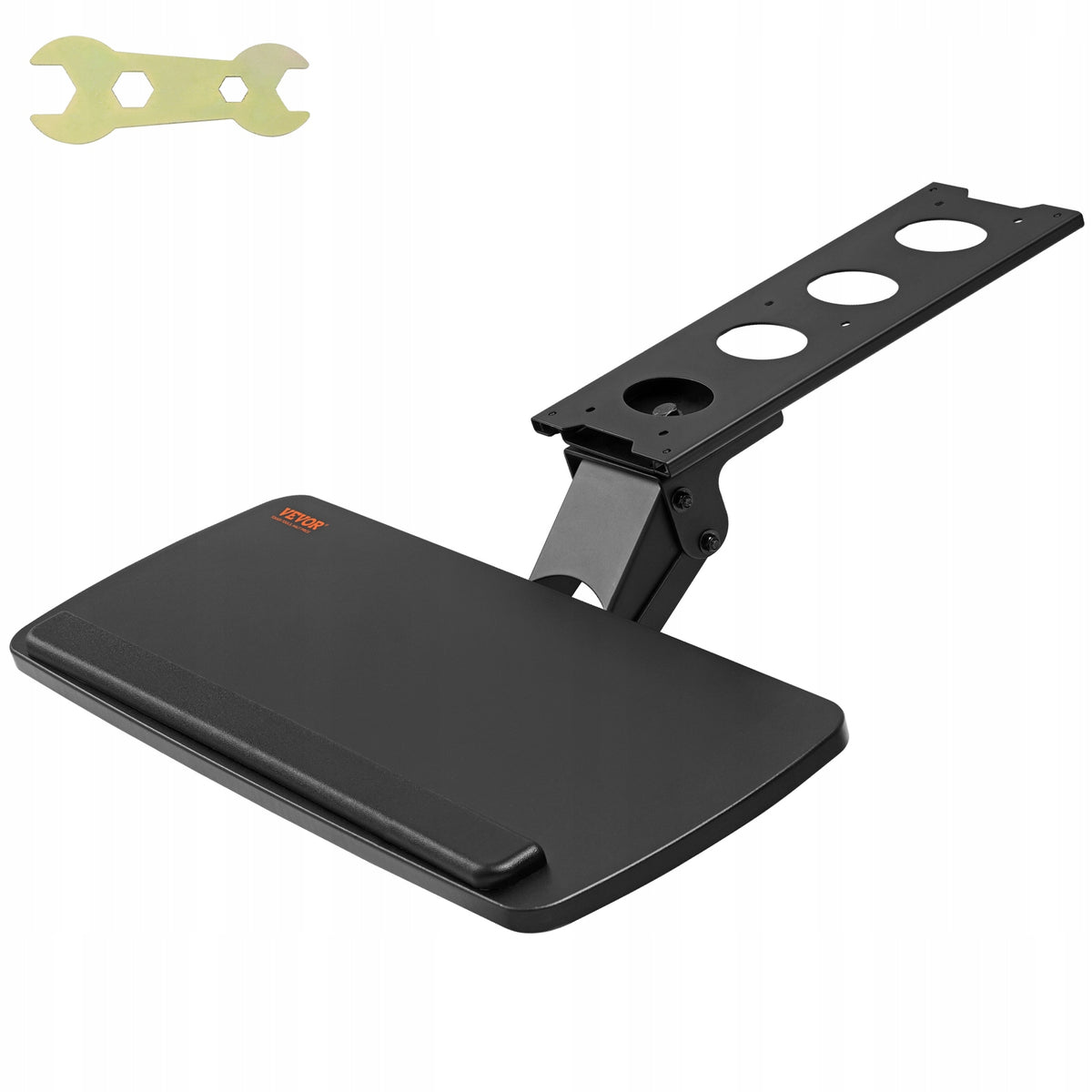 Keyboard Tray under Desk Adjustable Height Angle 25x9.8inch for Home Office Brand Vevor