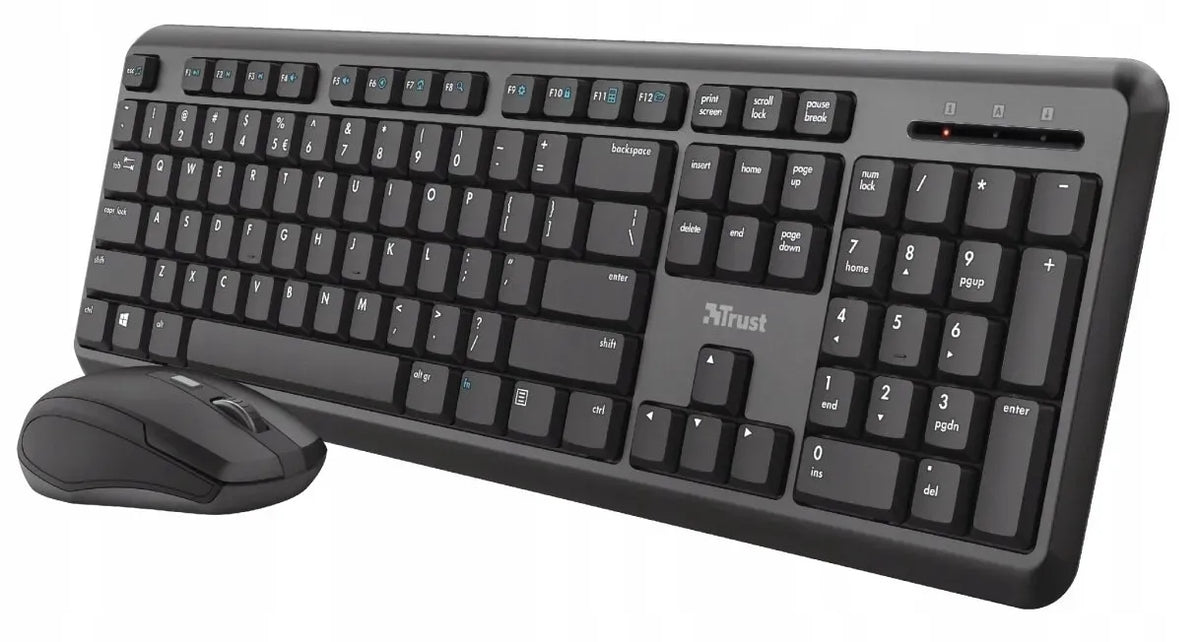 Keyboard Trust Ymo Set Plus Mouse Usb Black GERMAN