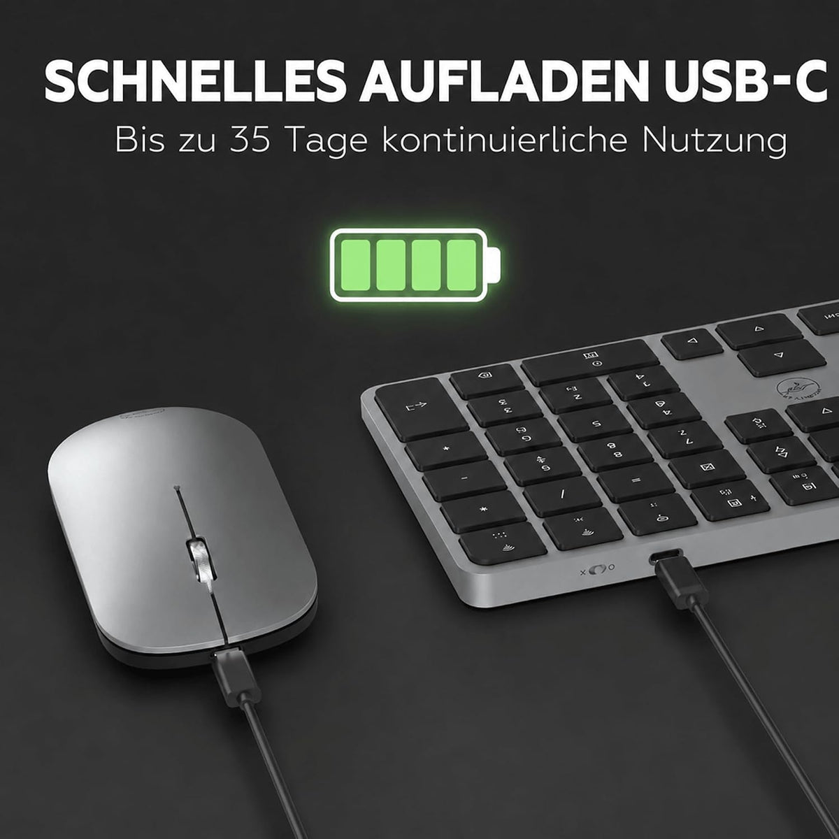 Keyboard Wireless Bluetooth Mouse USB-C AZERTY Mobility Lab Manufacturer Mobility Lab