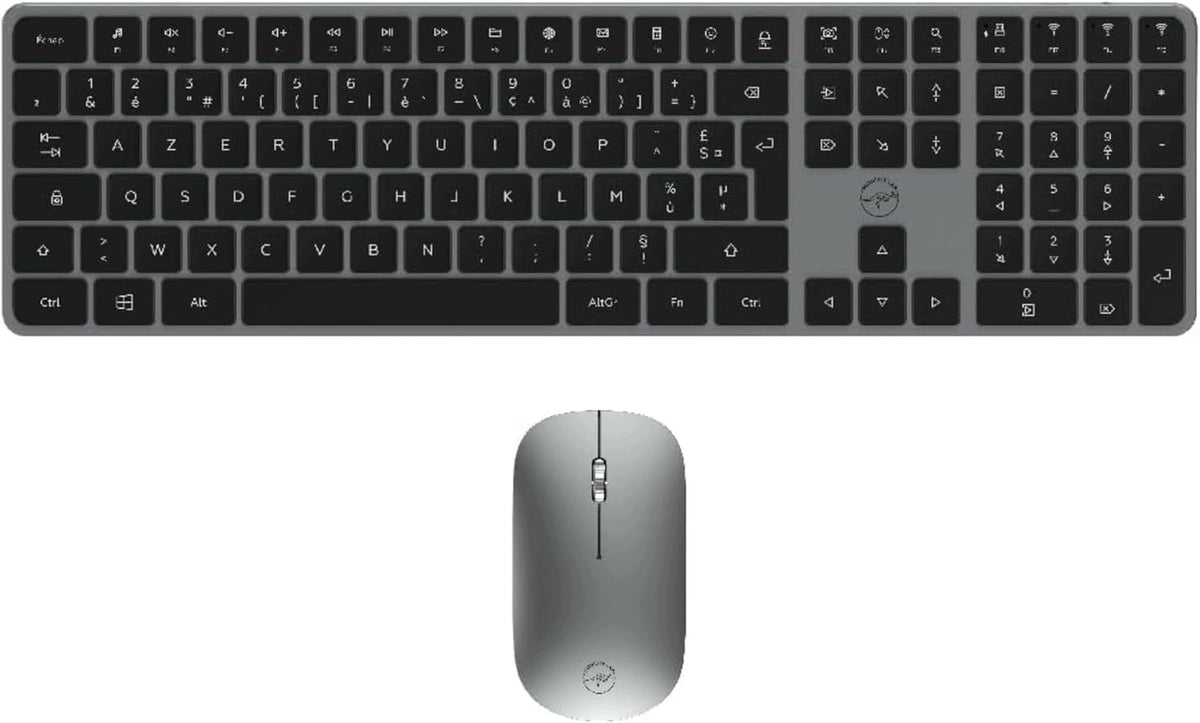 Keyboard Wireless Bluetooth Mouse USB-C AZERTY Mobility Lab