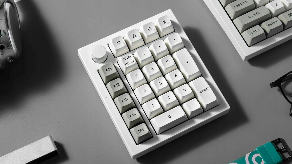 Keyboard Wireless Numeric Mechanical Keychron Q0 Max, White Packaging status original