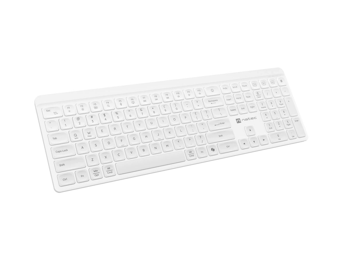 Keyboard Wireless Quiet NATEC Tang US White Packaging status original
