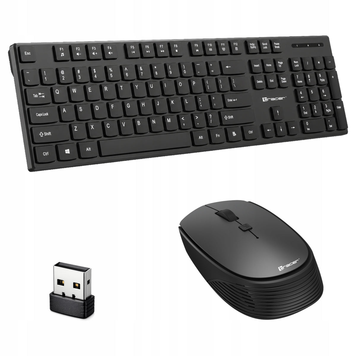Keyboard and Mouse Wireless USB Office Kit for Computer 1600 DPI