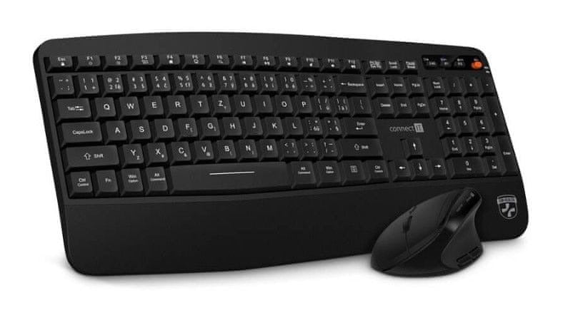 Keyboard and mouse set Connect IT black