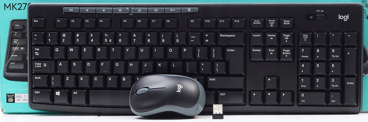 Keyboard and mouse set Logitech MK270 QWERTY US Manufacturer code 920-004508