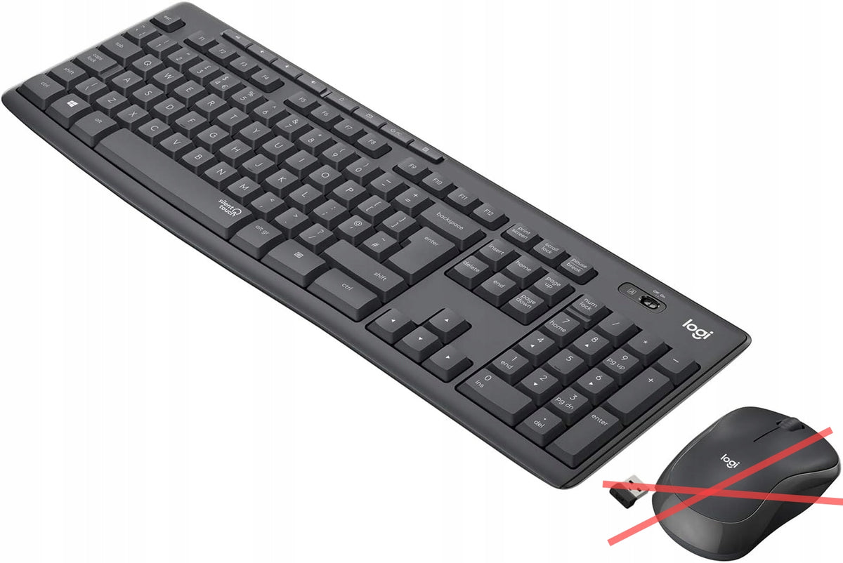 Keyboard and mouse set Logitech black ATTENTION! AZERTY - keyboard layout