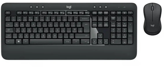 Keyboard and mouse set Logitech black x2 Mouse resolution 1000 dpi