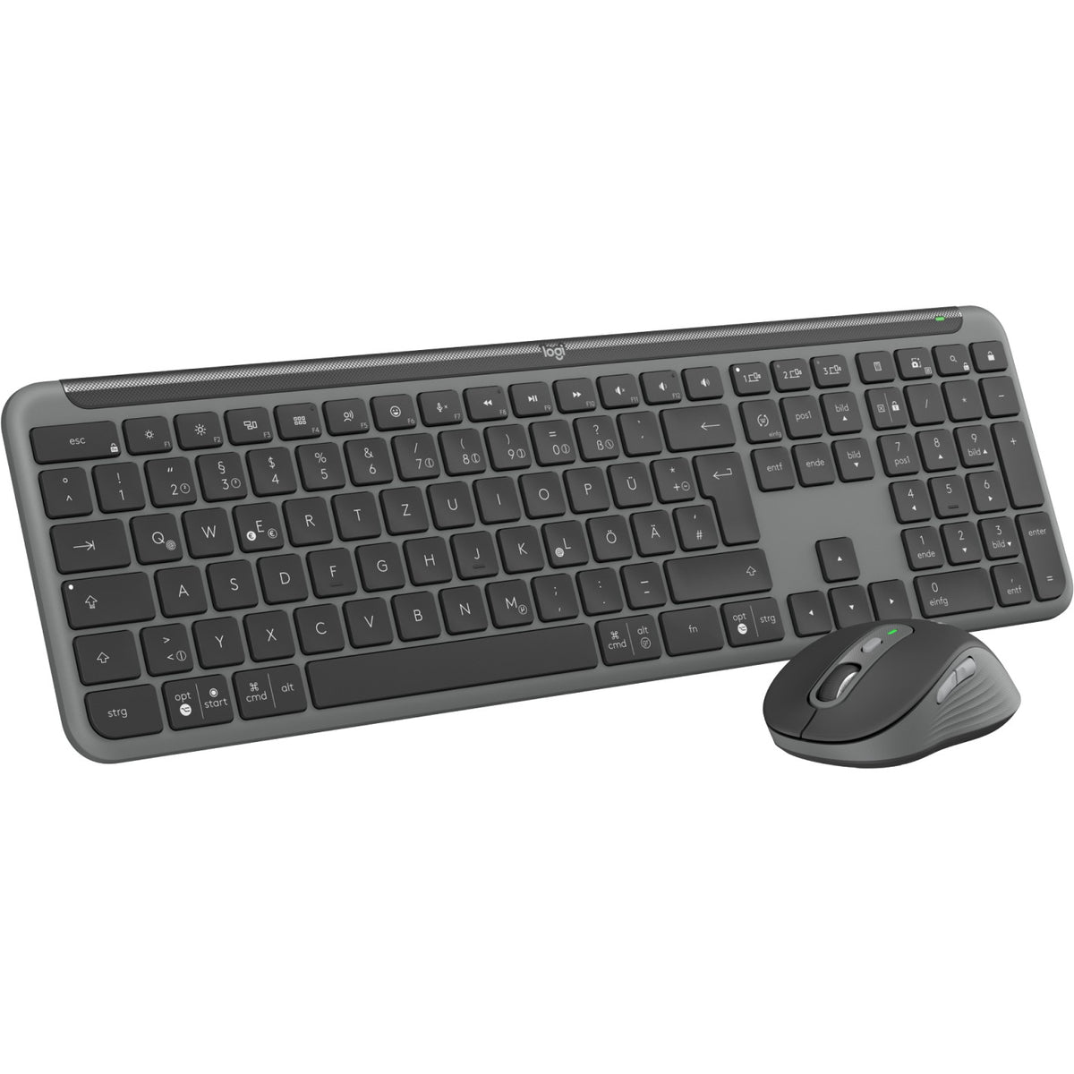 Keyboard and mouse set Logitech grey (German character layout) Manufacturer Logitech