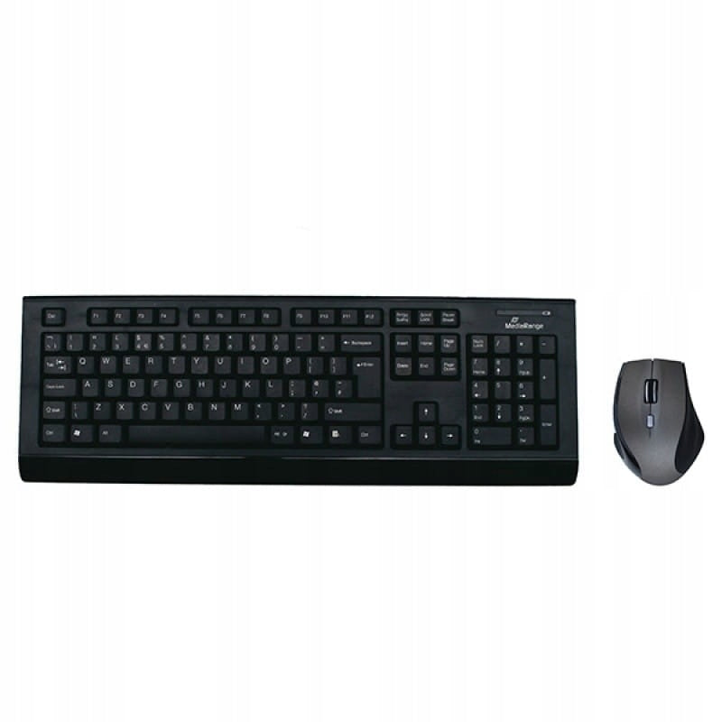 Keyboard and mouse set MediaRange black Manufacturer code MROS104-UK