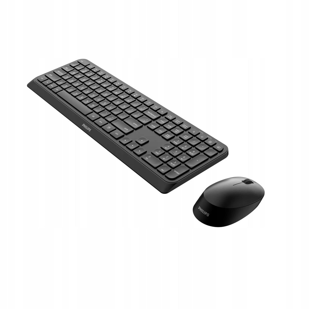 Keyboard and mouse set Philips SPT6307B/00 black 2.4GHz wireless Packaging status original