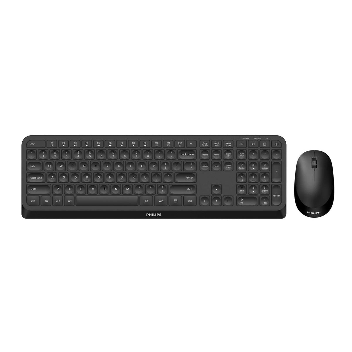 Keyboard and mouse set Philips SPT6307B/00 black 2.4GHz wireless