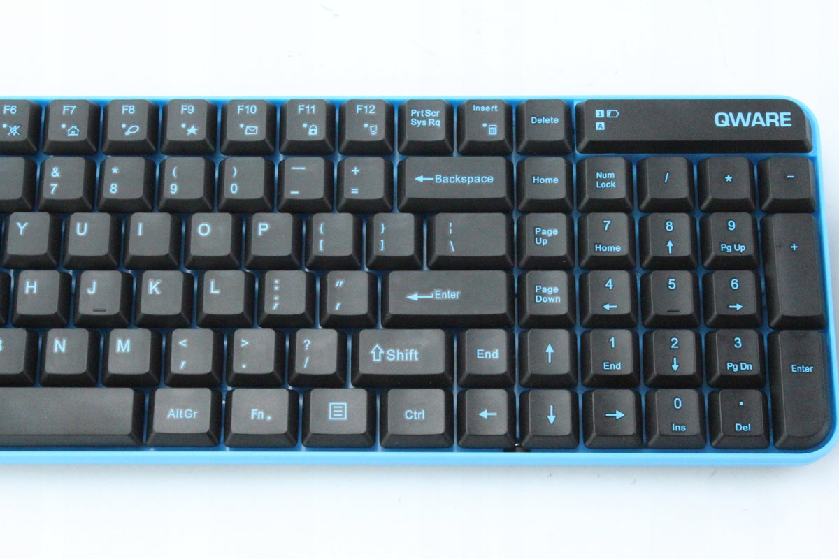 Keyboard and mouse set Qware black Manufacturer code 00QWARE