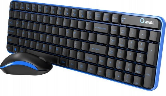 Keyboard and mouse set Qware black