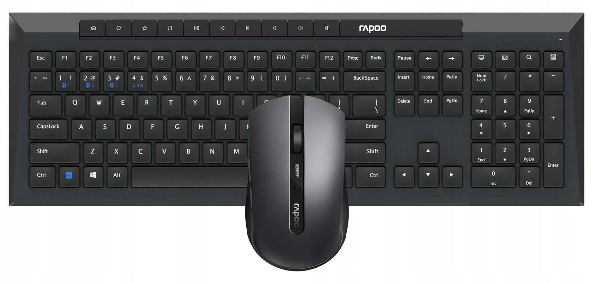 Keyboard and mouse set Rapoo black