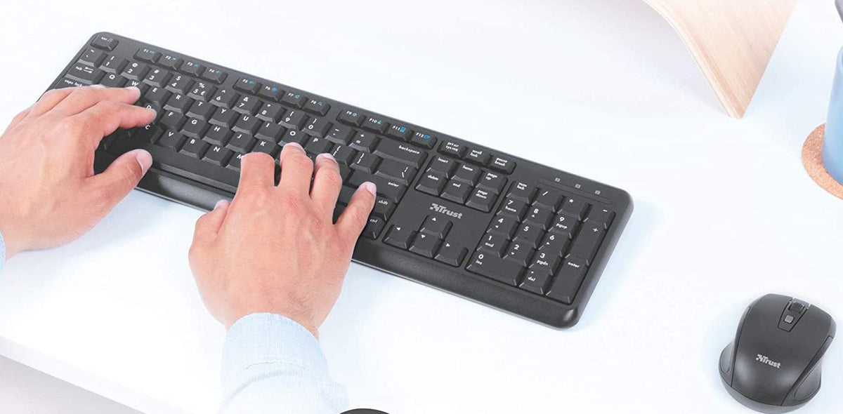 Keyboard and mouse set Trust black Packaging status original