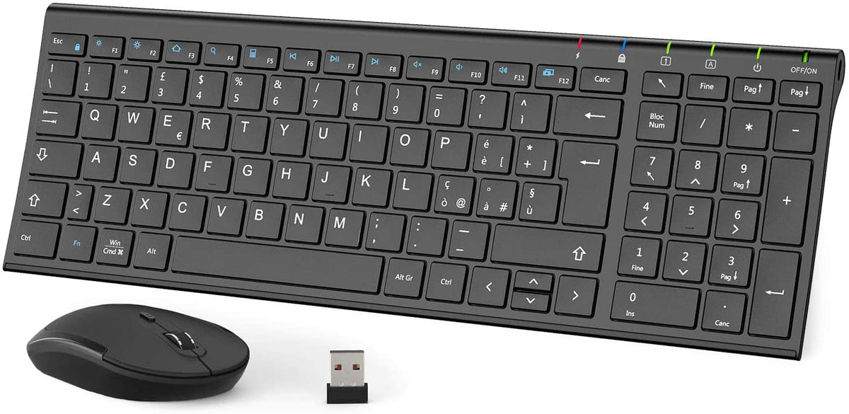Keyboard and mouse set black ICLEVER IC-GK03
