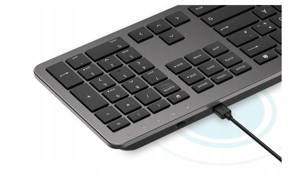 Keyboard and mouse set iClever grey Manufacturer code IC-GK08