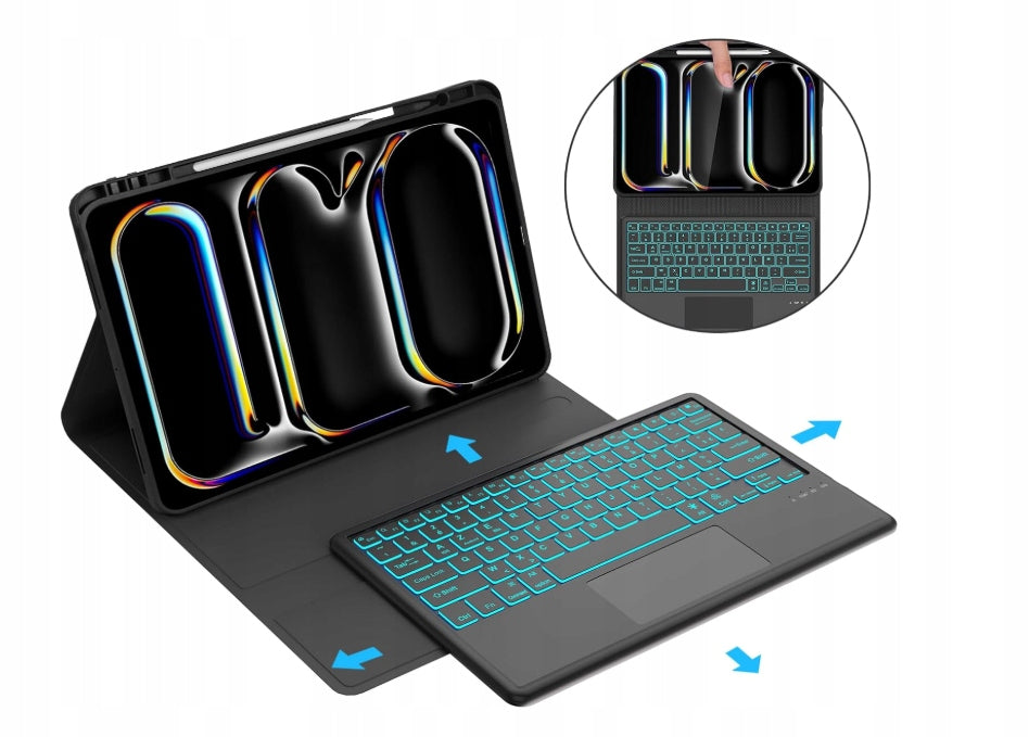 Keyboard case for iPad Pro 13 inches (M4) 2024 – AZERTY keyboard