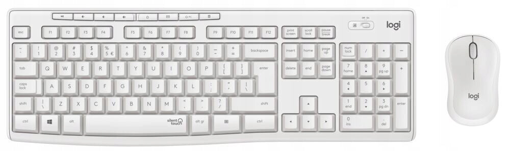 Keyboard + mouse LOGITECH MK295 Silent Wireless Combo White Manufacturer Logitech