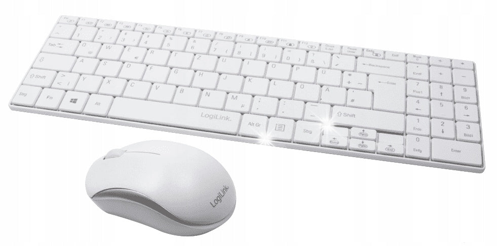 Keyboard set wireless mouse LogiLink 2,4GHz Autolink multimedia