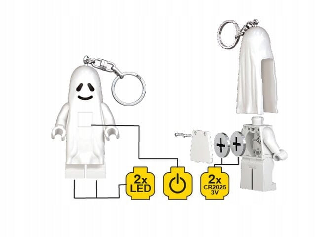 Keychain flashlight LEGO KE48 LED Ghost Brand LEGO