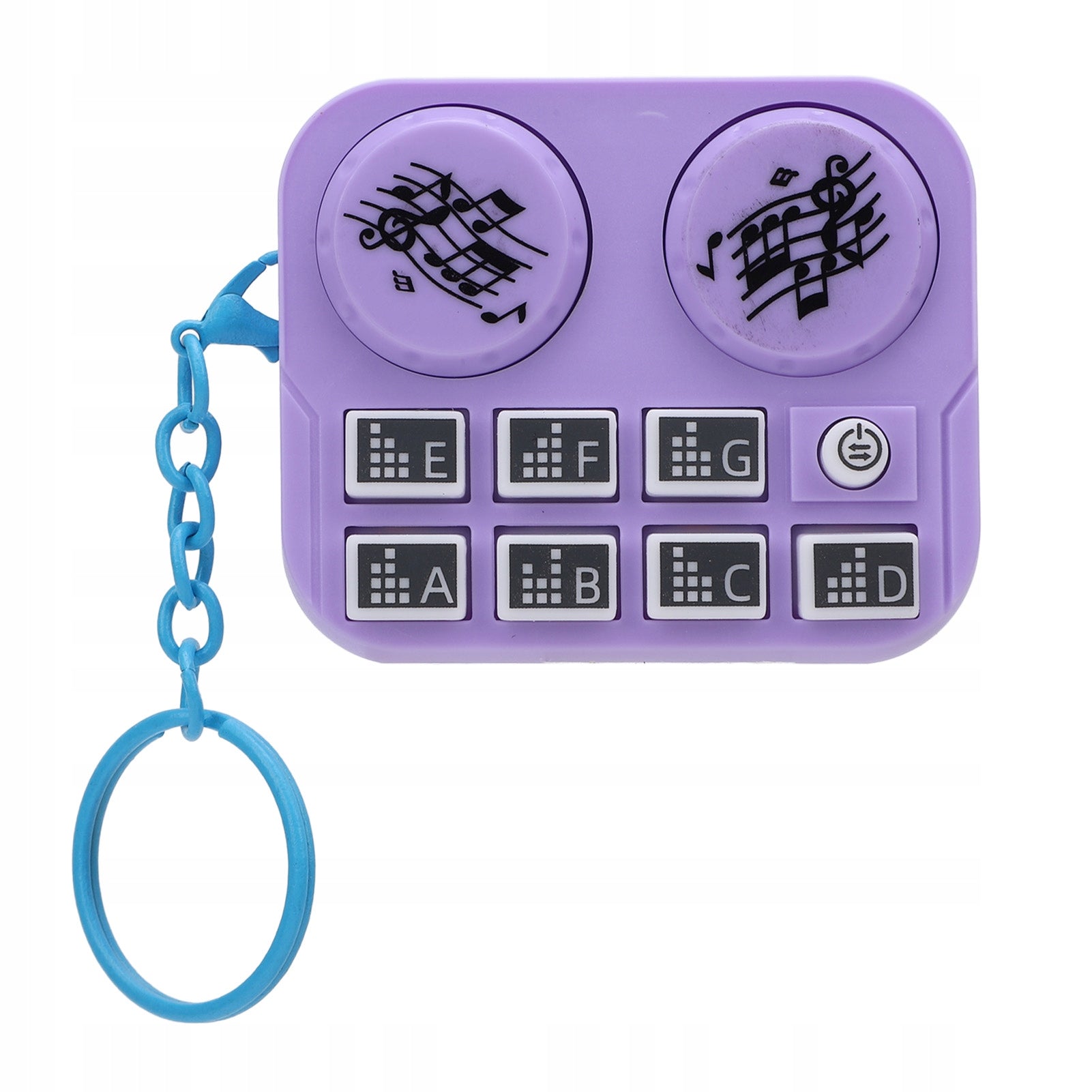 Keychain with DJ Disc Player, Automatic Rotating Mini Keychain Brand no brand