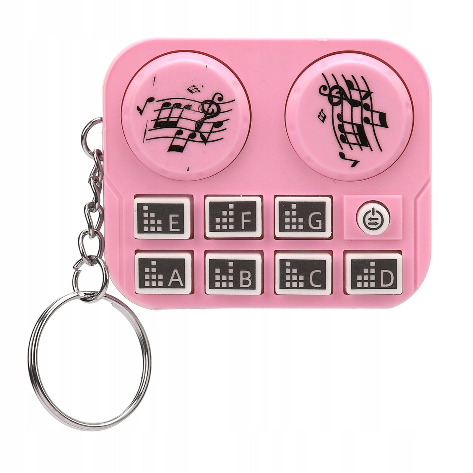 Keychain with DJ disc player, mini key chain for automatic behind Brand no brand