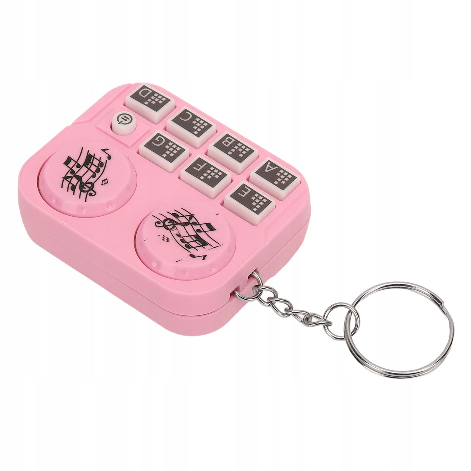 Keychain with DJ disc player, mini key chain for automatic behind