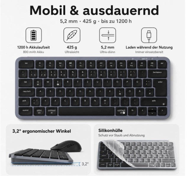 Keychron B1 Pro ultra-thin wireless keyboard, 75% DE-ISO chip Manufacturer code B0DQKGXBPZ