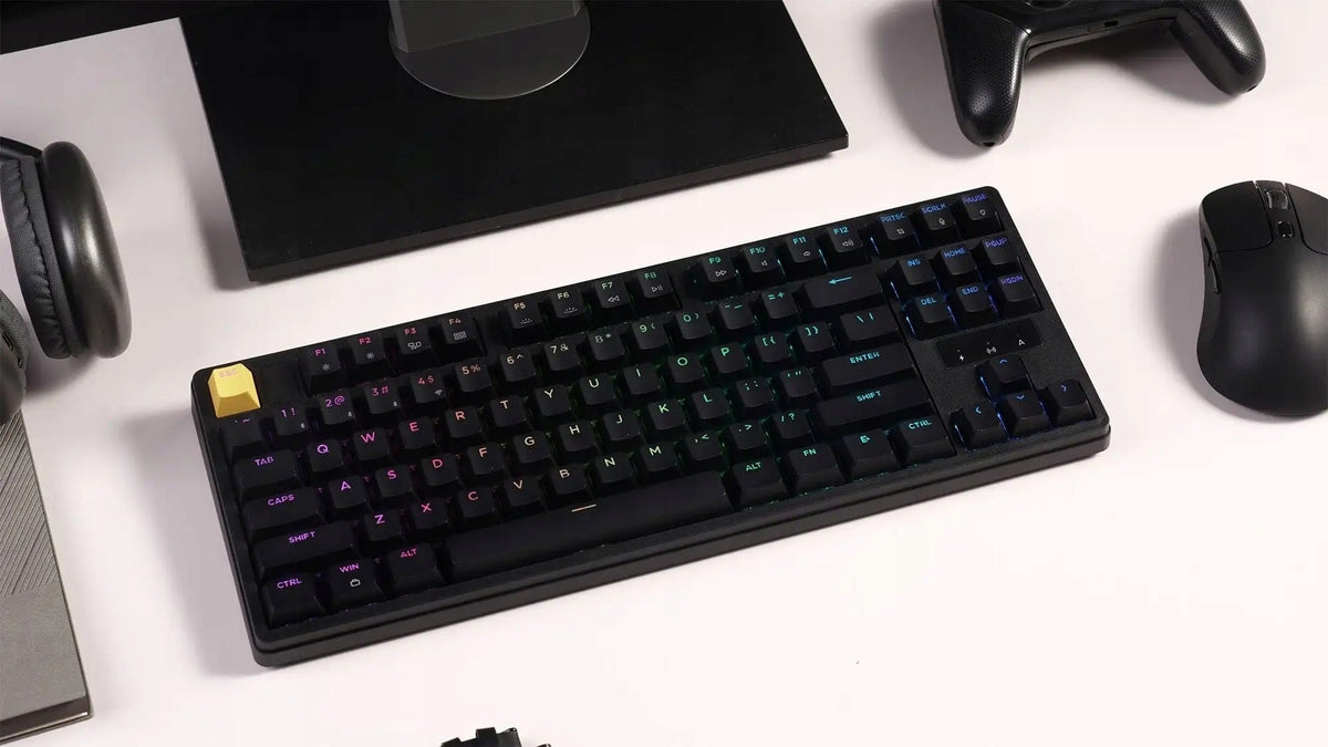 Keychron J4 QMK Wireless Mechanical Keyboard RGB Hot-Swap Brown Packaging status original