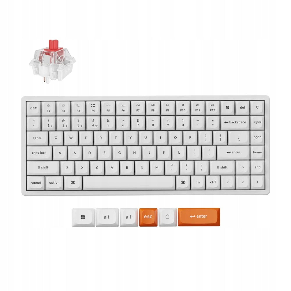 Keychron K2 Max QMK Wireless Mechanical Keyboard White 75% K2M-Q1