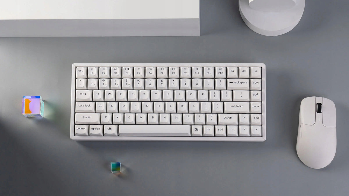 Keychron K2 Max QMK Wireless Mechanical Keyboard White 75% K2M-Q4 Color white