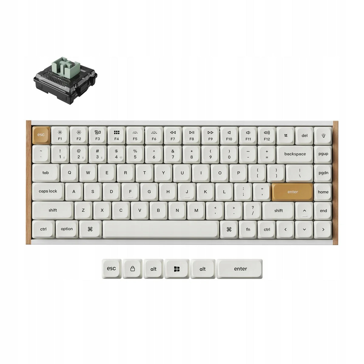 Keychron K3 HE Wireless Keyboard Wooden Low-Profile Magnetic