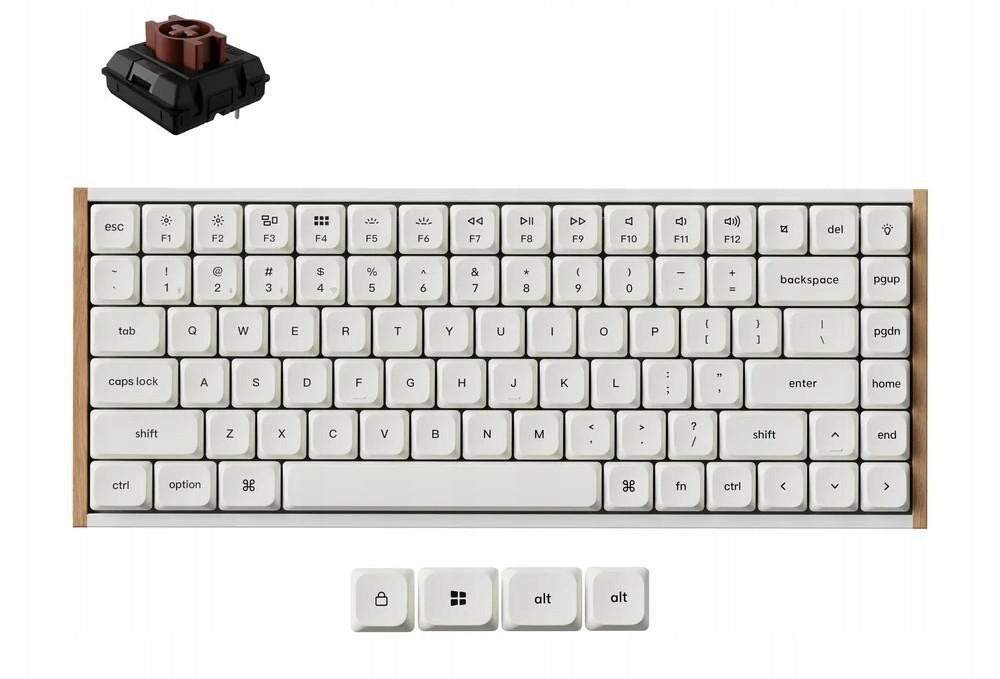 Keychron K3U-Q3Z 75% Milk POM Brown Switch 8K Gaming Keyboard Packaging status original