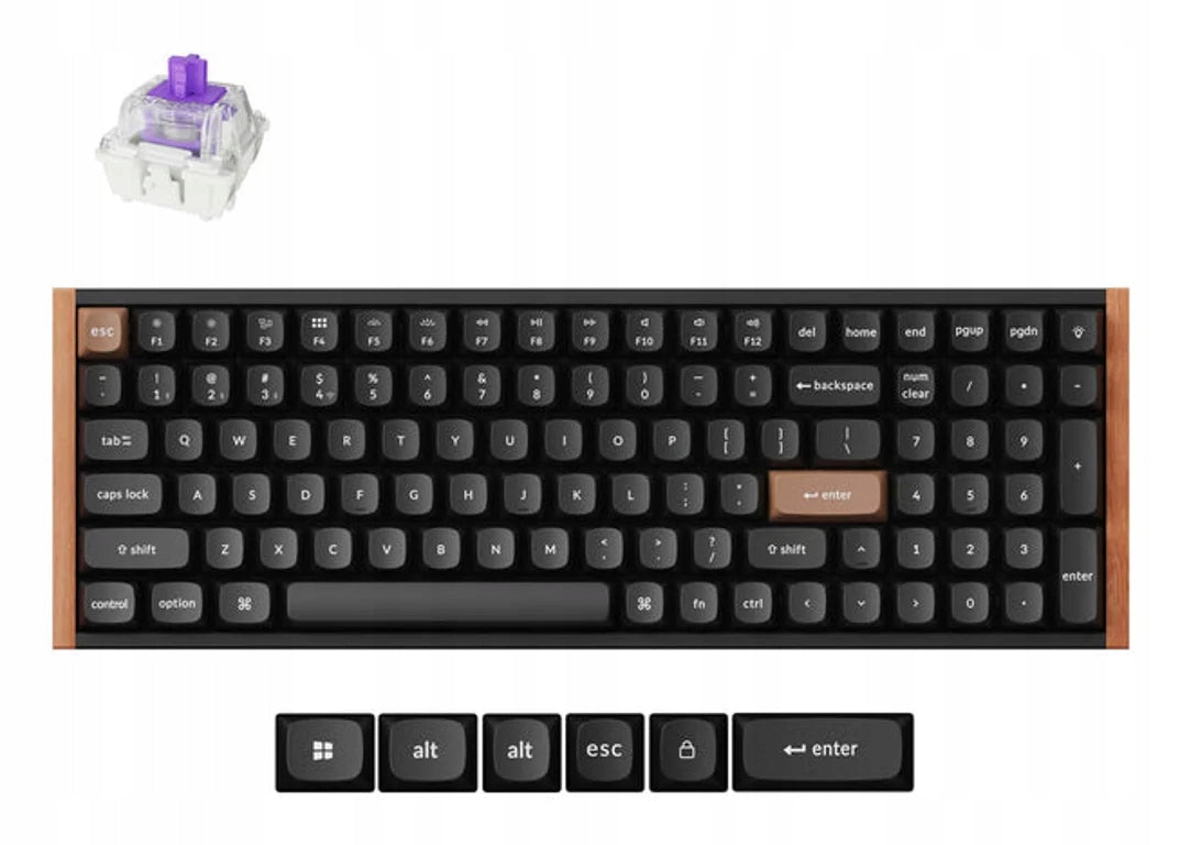Keychron K4H-F1 Gaming Keyboard USB + RF Wireless + Bluetooth QWERTY...
