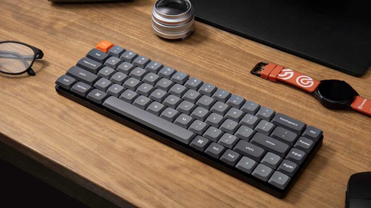 Keychron K7 Max QMK/VIA Wireless RGB LED Mechanical Keyboard K7M-H3 Color gray