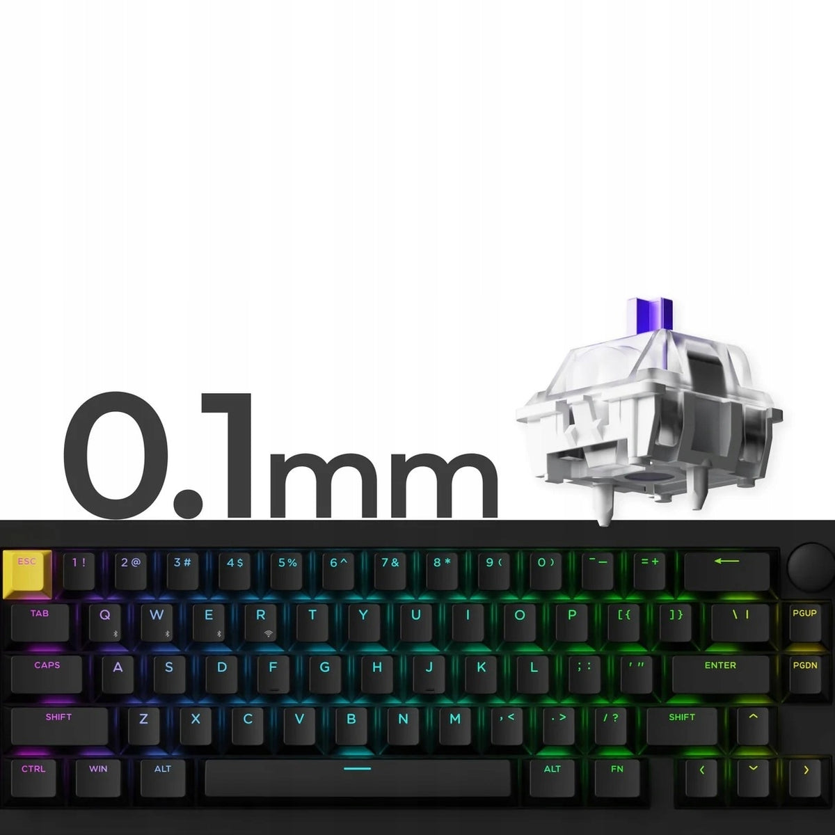 Keychron Lemokey P2 HE Wireless Magnetic Keyboard (Shine-Through) Packaging status original